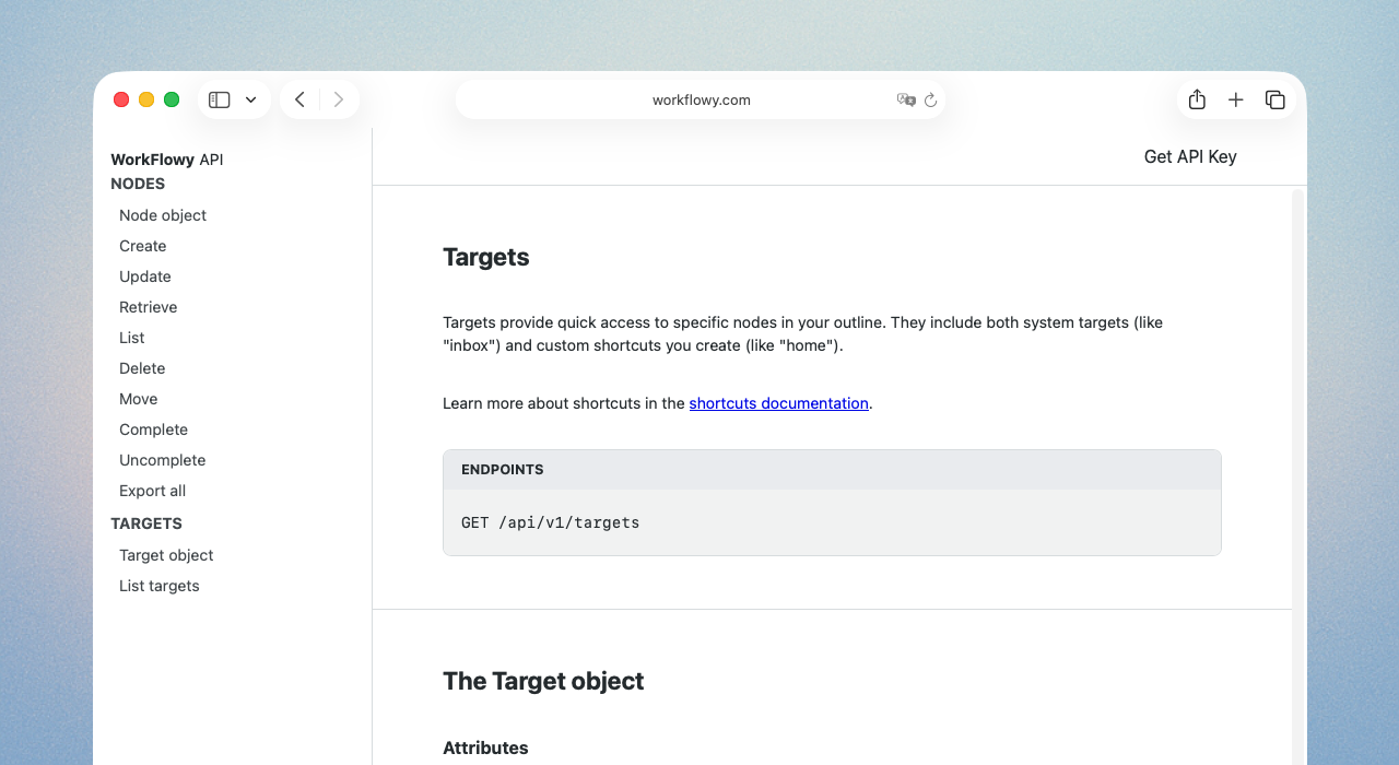 API Targets