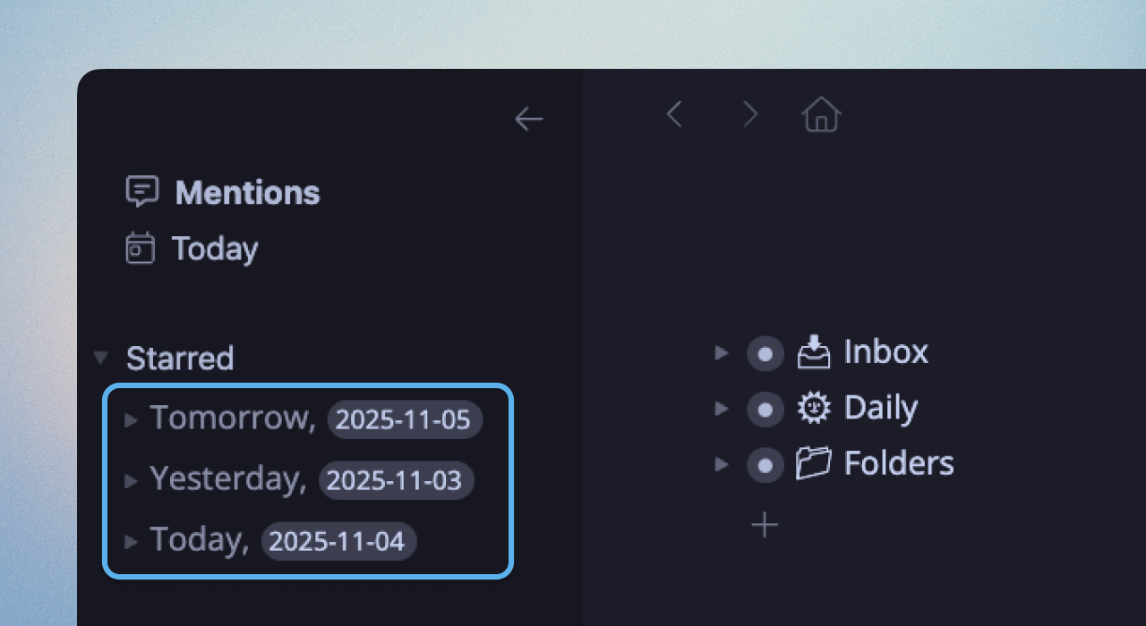 Friendly Day Names in Sidebar